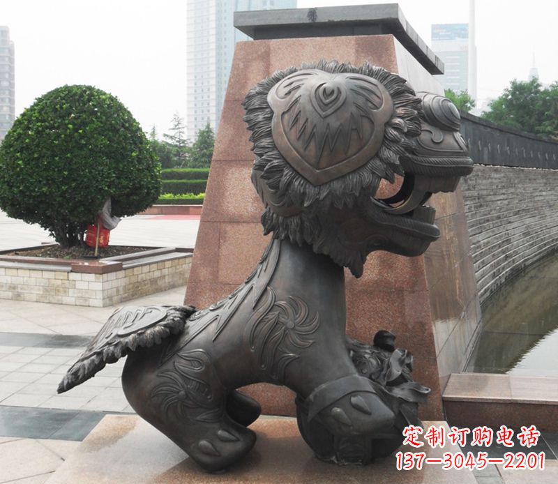 绍兴铜雕狮子