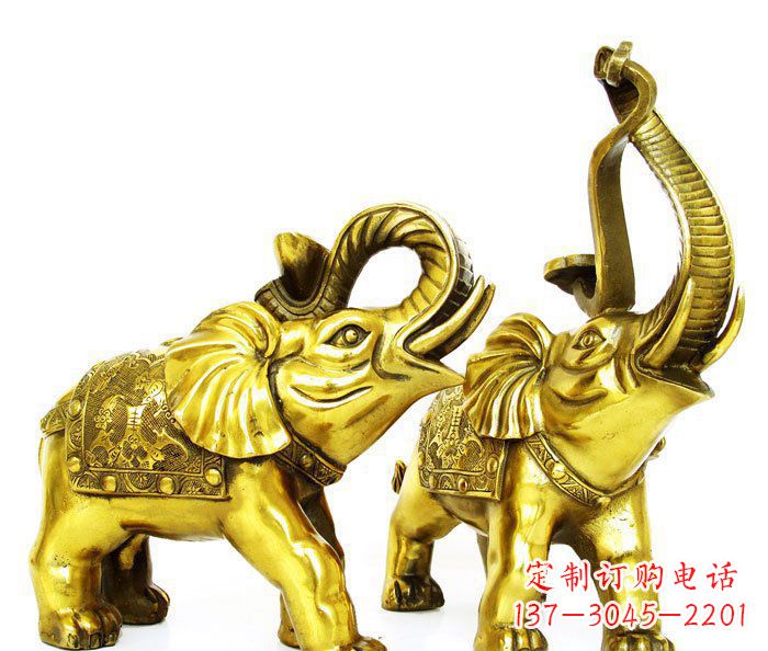 绍兴铜雕小象公园动物雕塑