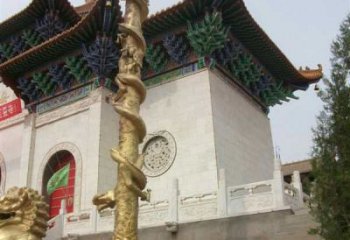 绍兴流光雕刻，流露神韵——盘龙柱铜雕