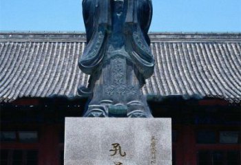 绍兴传承古代文化——青铜孔子雕塑