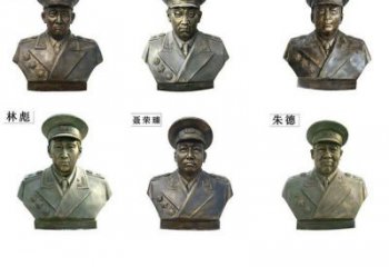 绍兴近代名人铜雕头像雕塑