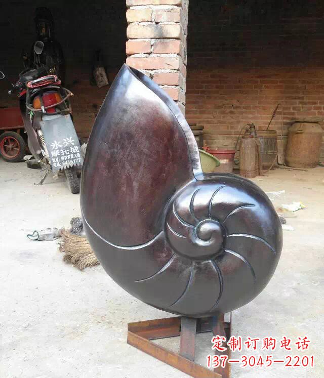 绍兴蜗牛公园景观动物铜雕