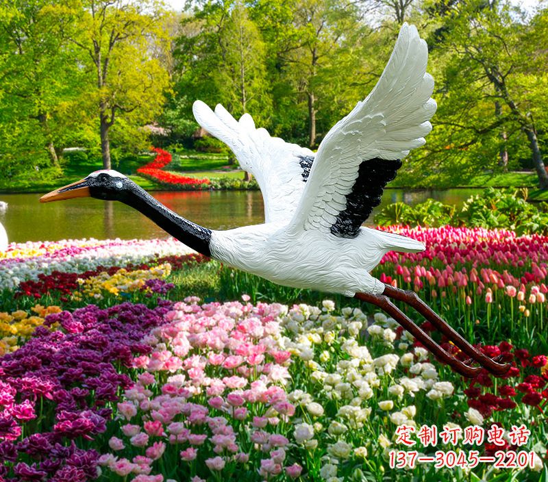 绍兴仙鹤雕塑灯