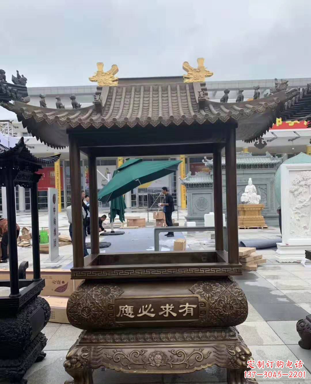 绍兴香炉铜雕户外摆件寺庙景观雕塑