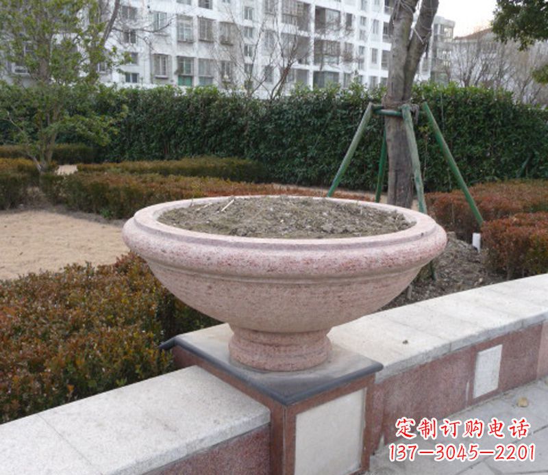 绍兴小区花盆石雕