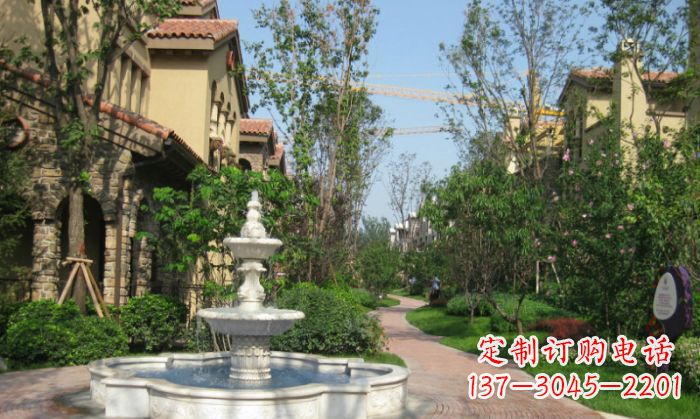 绍兴小区景观大理石喷泉石雕 (5)