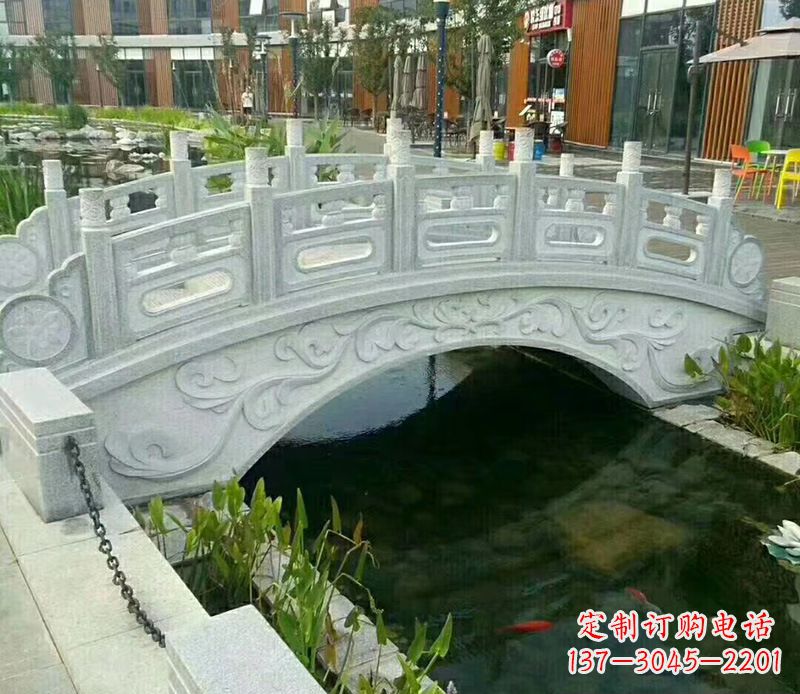 绍兴小区景观石桥栏杆