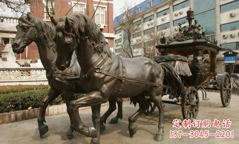 绍兴小区欧式马车铜雕