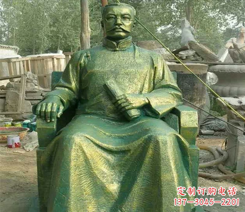 绍兴校园名人李大钊铜雕