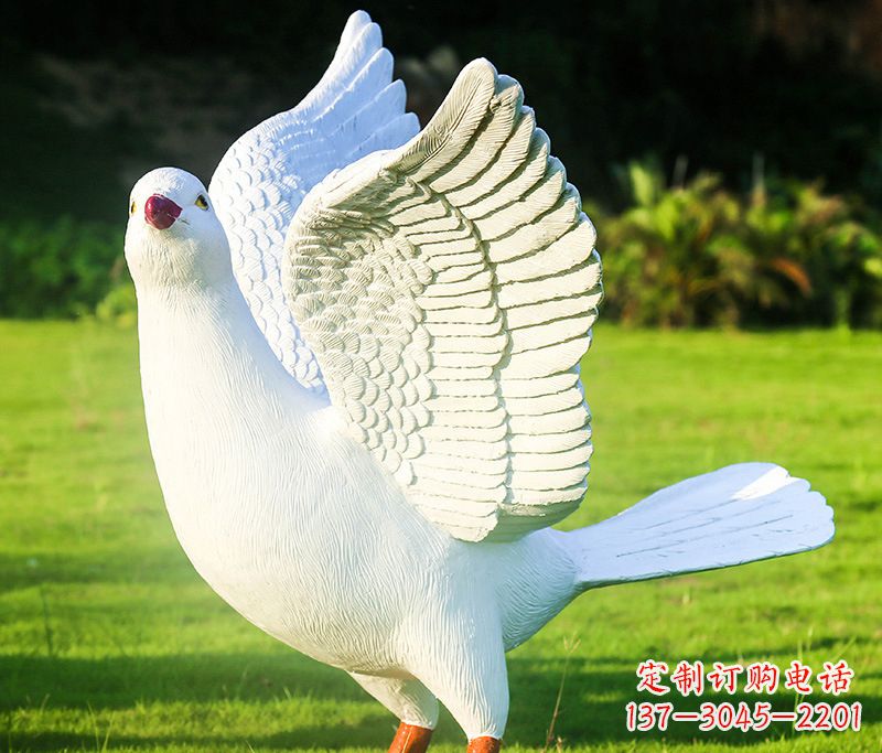 绍兴写真雕塑和平鸽
