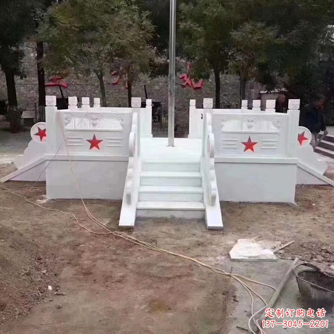 绍兴学校校园升国旗台