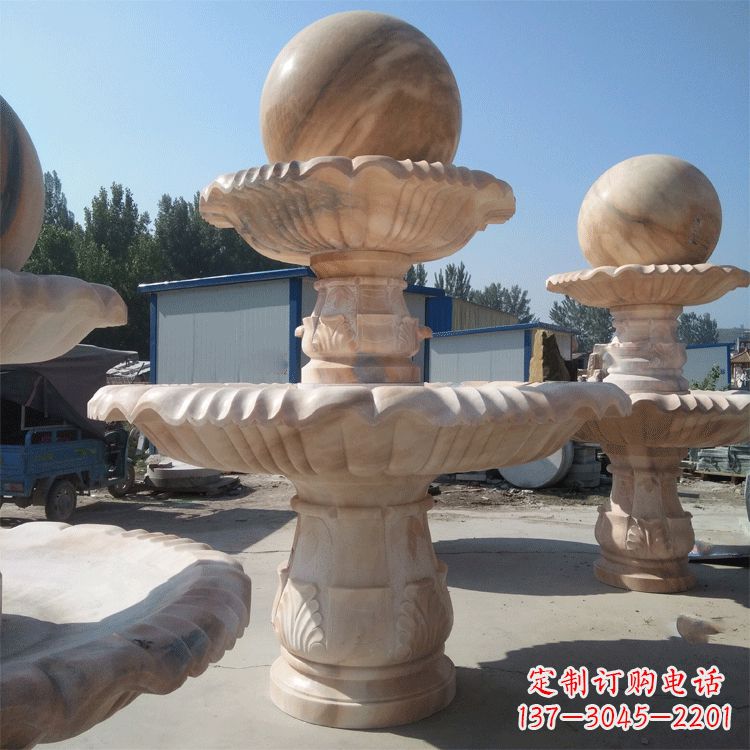 绍兴一米的喷泉石雕