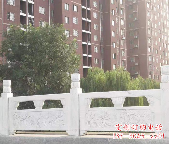 绍兴园林汉白玉石浮雕栏板 (2)