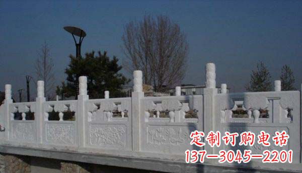 绍兴园林汉白玉栏板景观石雕