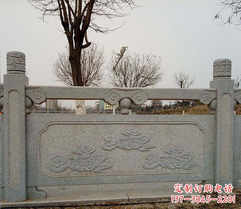 绍兴园林护城河石栏板景观石雕