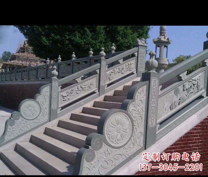 绍兴园林景观大理石栏板雕塑 (4)