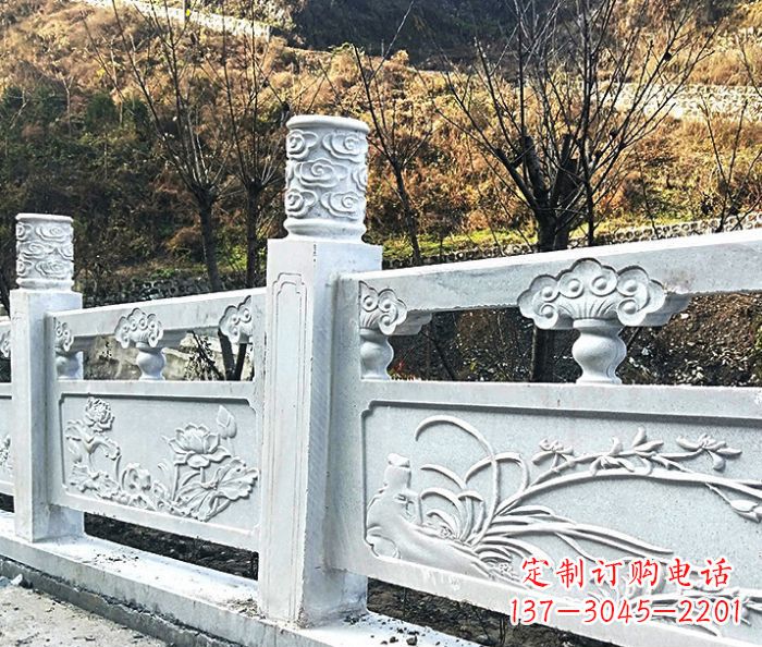 绍兴园林景观大理石栏板石雕 (7)