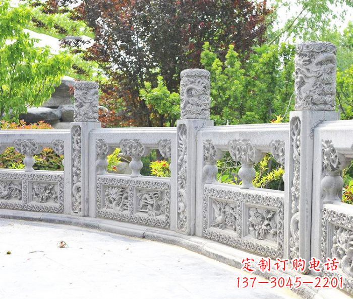 绍兴园林景观大理石栏板石雕 (9)