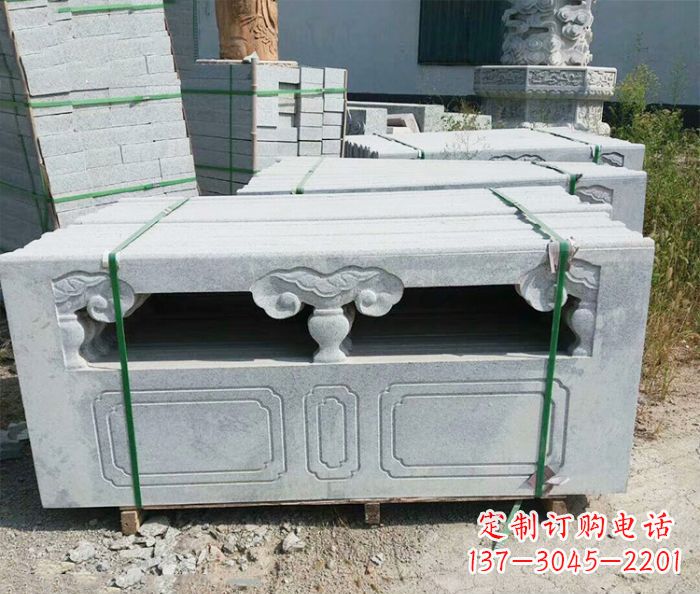 绍兴园林景观大理石栏板石雕 (13)