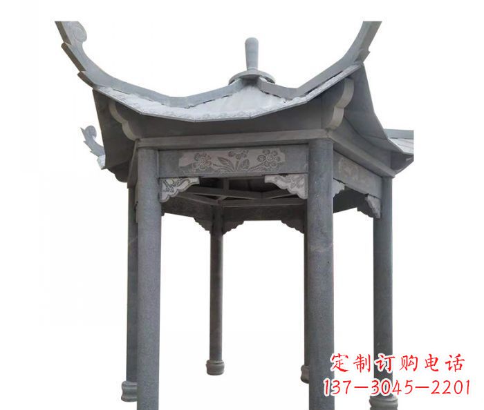 绍兴园林景观仿古石雕凉亭 (3)