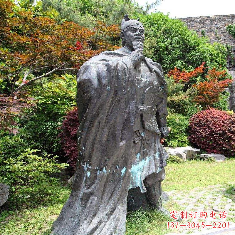 绍兴园林历史人物明太祖朱元璋雕塑