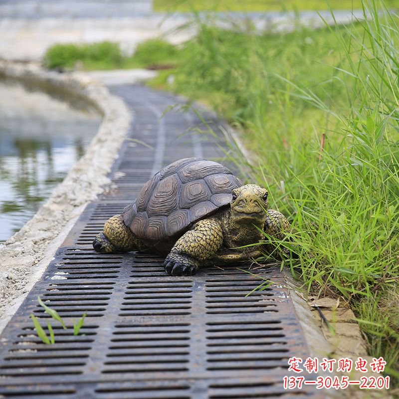绍兴园林水景动物仿真乌龟雕塑