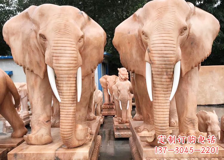 绍兴招财大象石雕