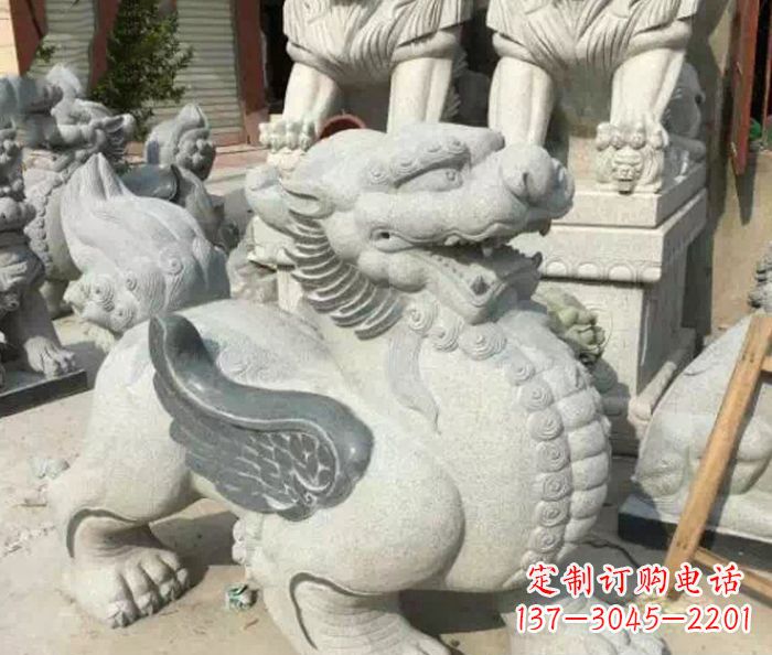 绍兴招财神兽仿古貔貅石雕