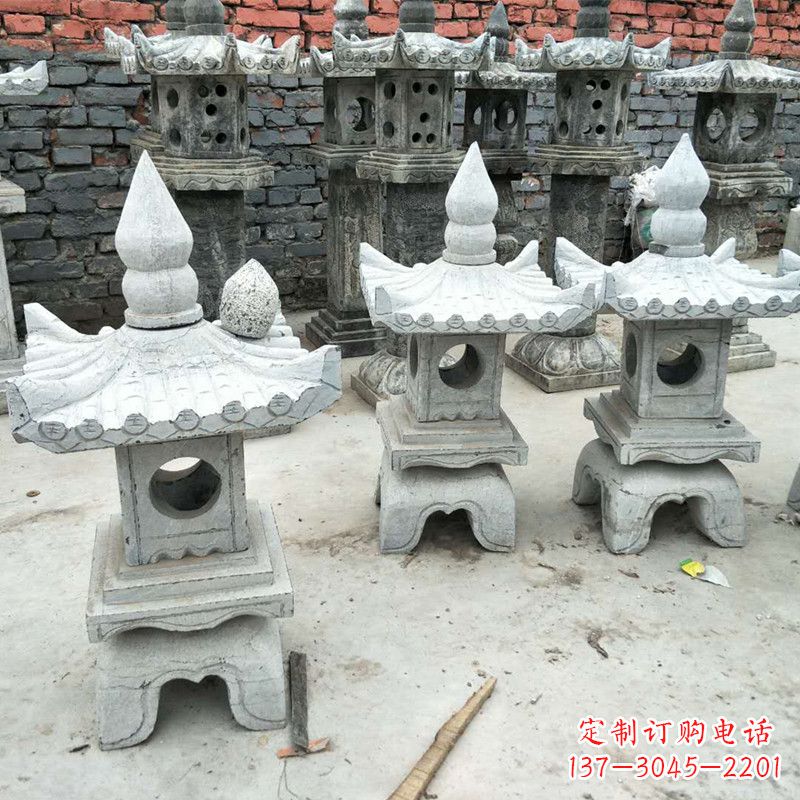 绍兴中式庭院石雕灯笼