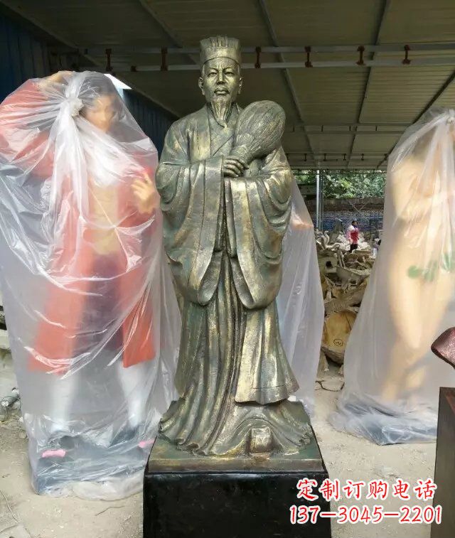 绍兴诸葛亮古代人物铜雕