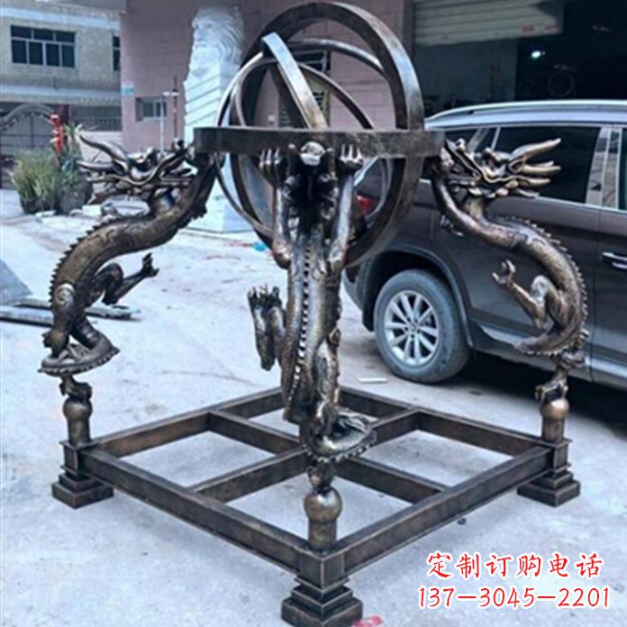 绍兴铸铜浑天仪景观雕塑摆件