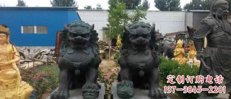 绍兴铸铜狮子看门狮子铜雕