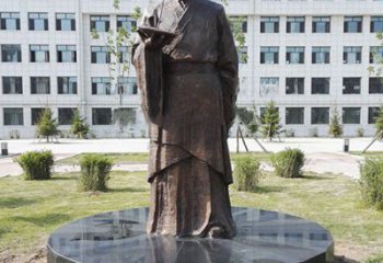 绍兴祖冲之校园铜雕-纯铜铸造中国古代历史名人著名数学家
